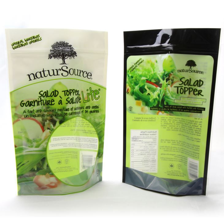 stand up pouch for vegetable salad
