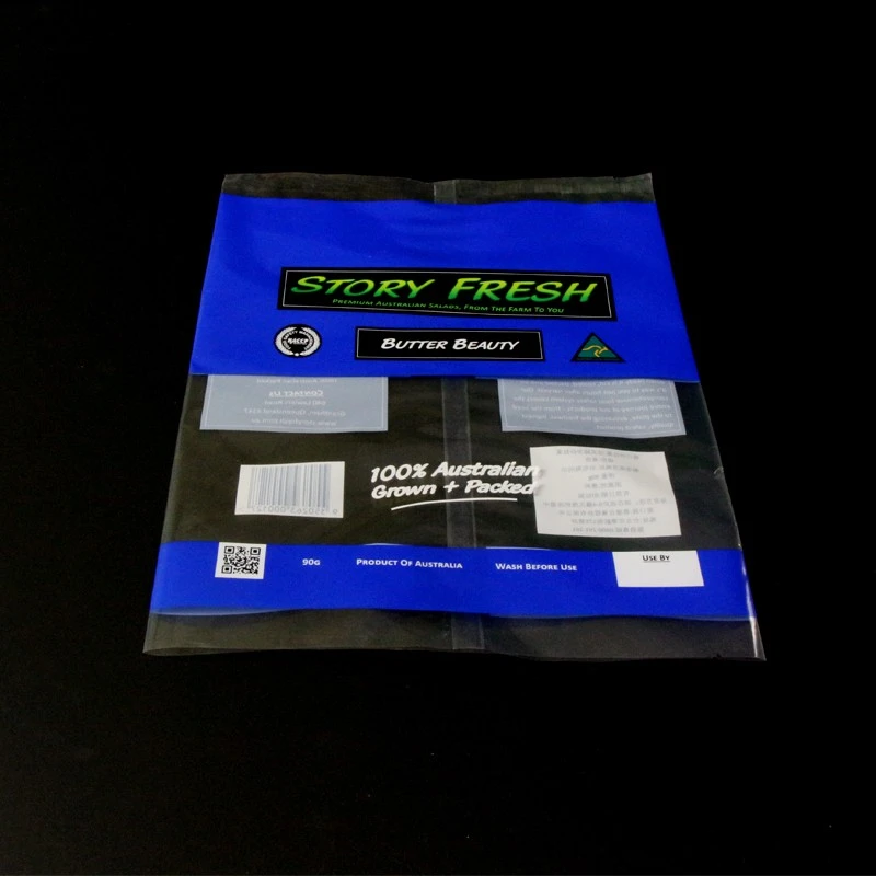 Bio-venlige friske grøntsagspapirposer Anti-tåge Bio-friendly Fresh Vegetable Plastic Bags Anti-fog