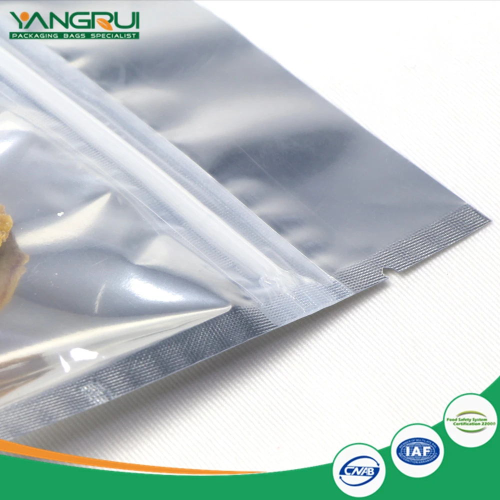 Gennemsigtig Aluminium Folie Stående Op Taske Transparent Aluminum Foil Standing Up Pouch