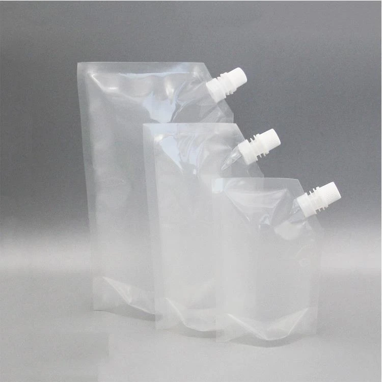 Clear Stand Up Spout-taske med lynlås Clear Stand Up Spout Pouch With Zipper