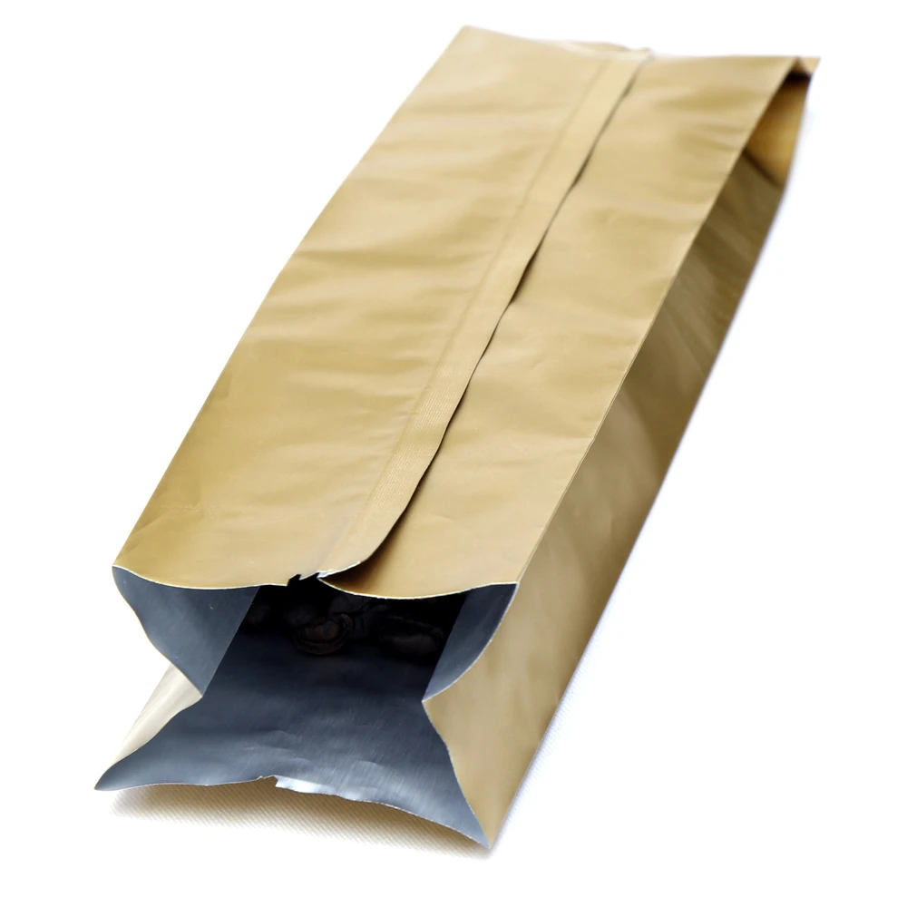 Factory Engros Side Gusset Folie Kaffe Bag Factory Wholesale Side Gusset Foil Coffee Bag
