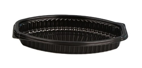 oval single compartment meal prep container