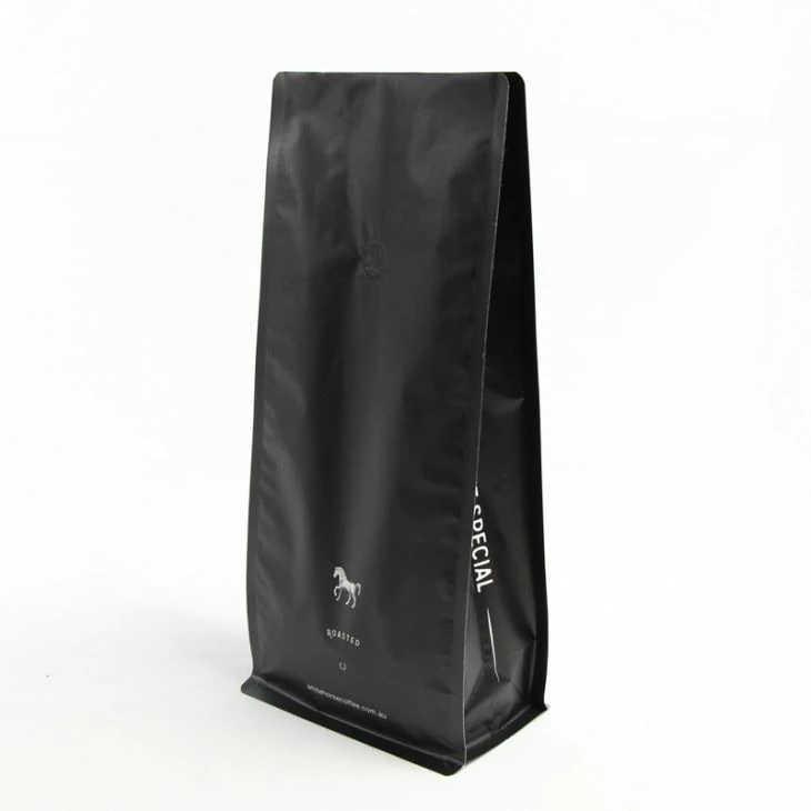 Aluminium Folie Kaffe Bag Med Ventil 8 Side Forseglet
