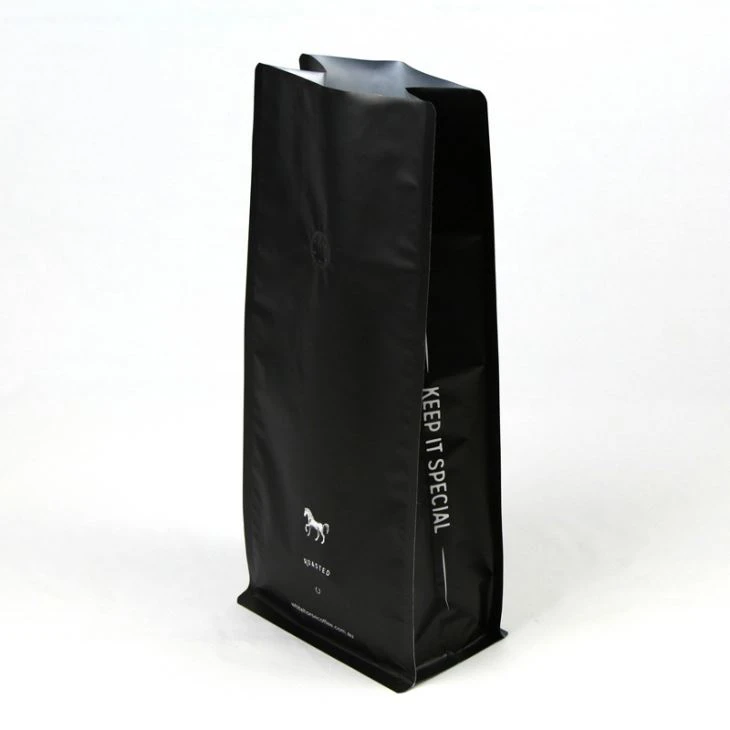 Aluminium Foil Coffee Bag With Valve 8 Side Sealed