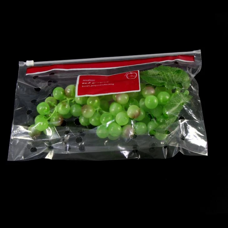 Producenter gennemsigtig Zip Lock Cpp plastik frugt pakning taske
