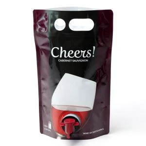 Spout Bag Aluninum Folie Vin Taske