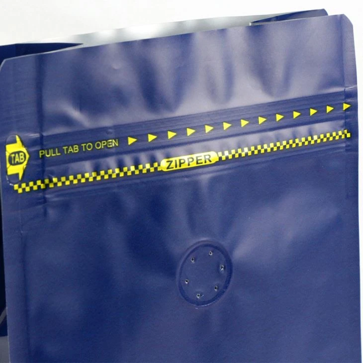 aluminum foil side zipper box pouch