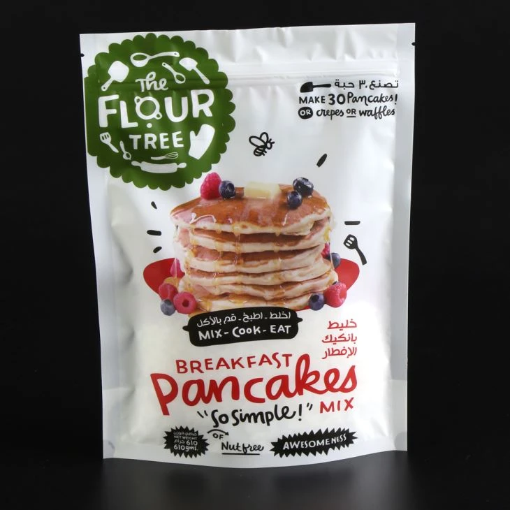 Custom Design Stand Up Plastic Food Packaging Pouch With Zipper Lock
