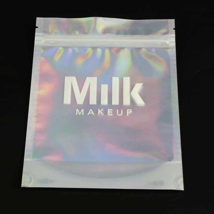 Plastic Make Up Tasker med klart vindue og lynlåse lås