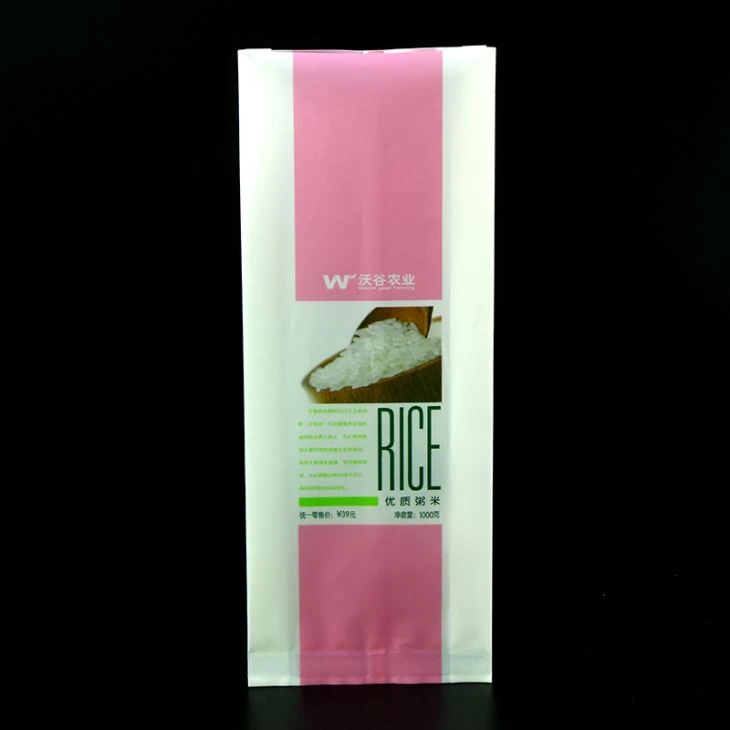 Side Guesset Vacuum Rice Plastic Emballage Bag