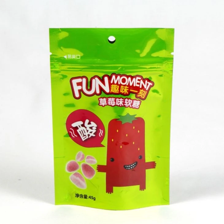Recyclable Doypack Stand Up Zipper Pouch For Food Packaging