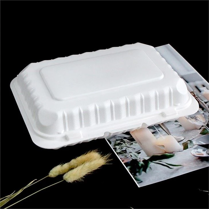 6x9inch Eco Friendly Food Go To Container Microwavable Black Black Disposable Meal Catering Plastic Lunch Box Food Container
