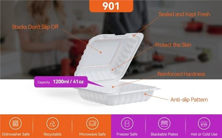 9inch Microwaveable Meal Prep Containers