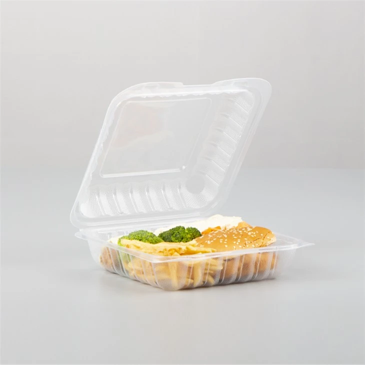 Klar plastik madbeholder