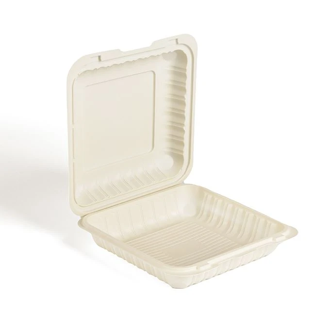 9 tommer 3 rum Gennemsigtig Øko PP Plast BPA-fri engangsemballage Frokostbakk...