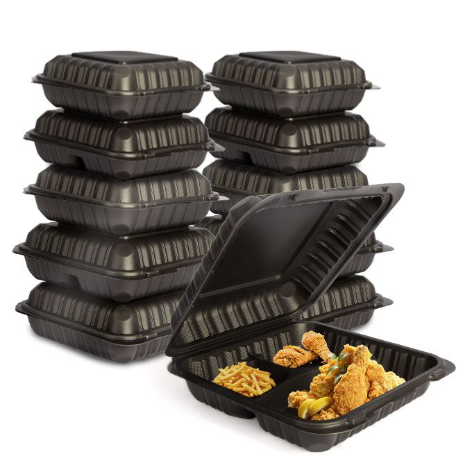 Restaurant Supply To Go Engangs biologisk nedbrydelige Take Away-beholdere Mademballage Take Out Box Til salg