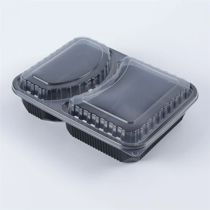 Bento-bokse i plast med 2 rum