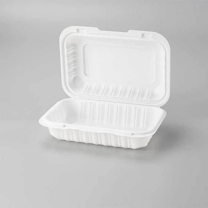 9x6" hængslede To Go måltidskasser MFPP Clamshell Food Containers