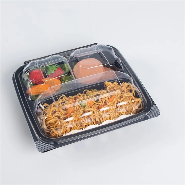 9x9'' hængslet låg Takeaway Food Container