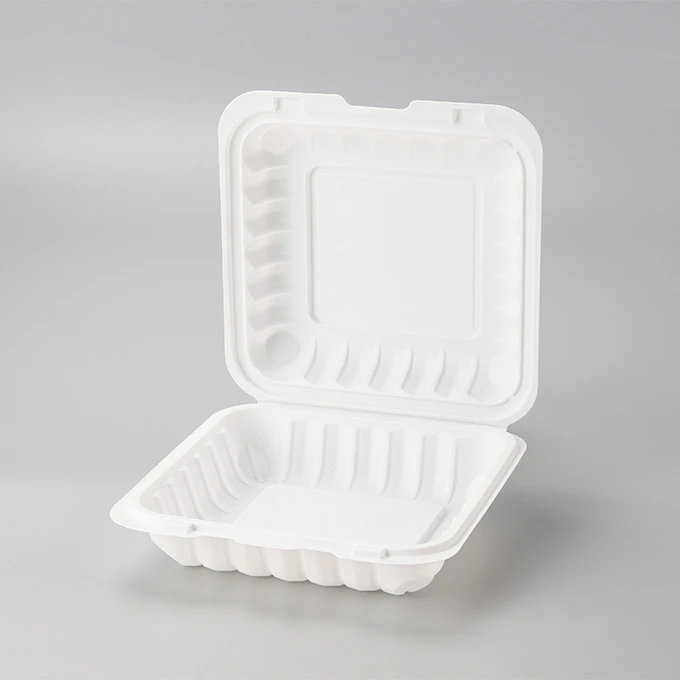Clamshell 8x8 tommer MFPP-hængslet til madbeholdere