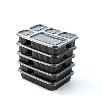 Mad Opbevaring Emballage Plast Sort Mikroovn Sikker Takeaway Madpakker To Go ...