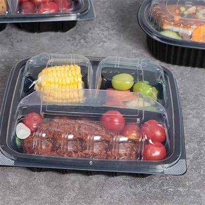 9x9'' Clamshell To Go Boxes hængslet låg