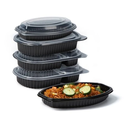 Black Meal Prep Containere 16 Oz