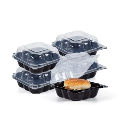 Praktiske to-go-beholdere i plast til tilberedning af måltider