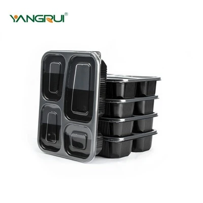 Engangs madbeholder med 4 rum Bento Box