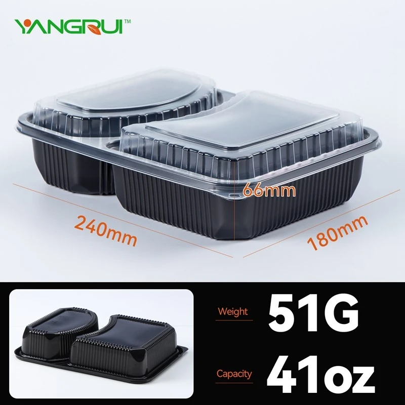 2 compartment food  containers