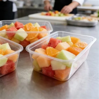 Klare beholdere til mad