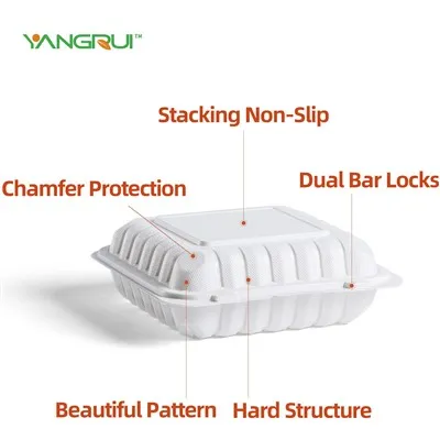 Hinged Lid Take Out Container